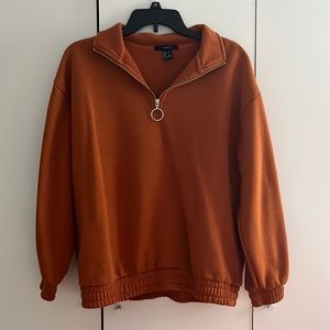 Burnt Orange Pullover Sweatshirt